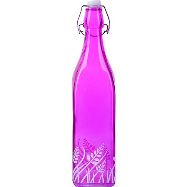 28171-2 Бутылка 1л стекло с крышкой ФИОЛЕТОВЫЙ LORAINE 