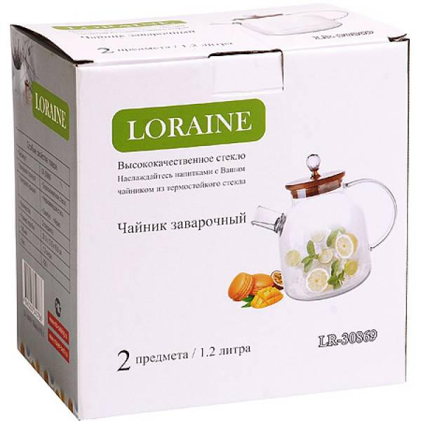 30869 Заварочный чайник 1,2 л LORAINE 