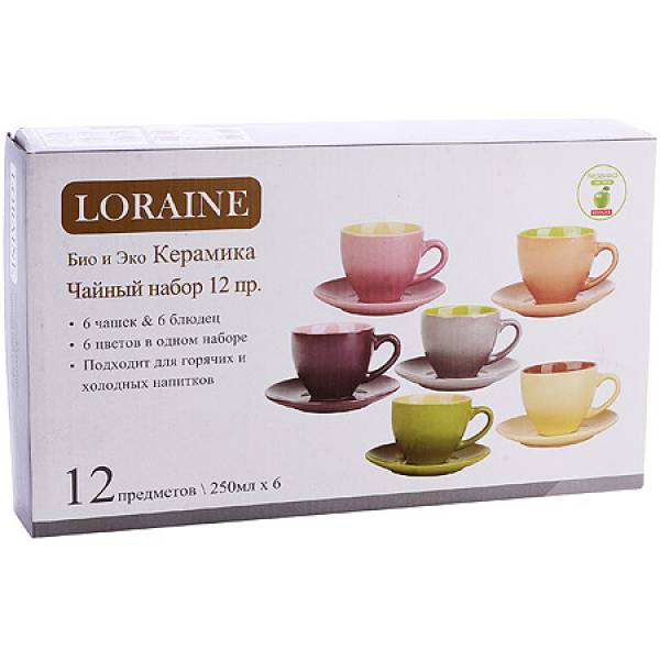 30451 Чайный набор Loraine 12пр керамика LORAINE 