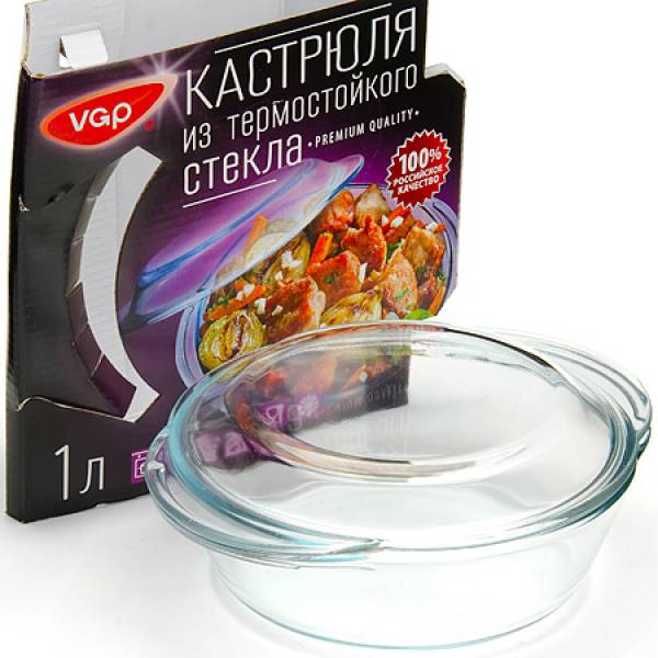 0818 Кастрюля толстостенная 1л с/кр РОССИЯ