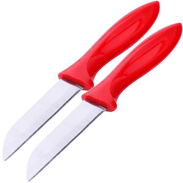 80914 Нож красный 7,8 см 2 пр. MAYER&BOCH 