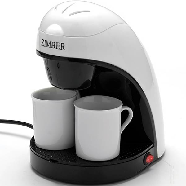 10981 Электро-кофеварка 240мл 450В 2 чашк ZIMBER 