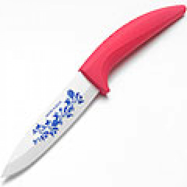 21835-4 Нож 30 см.КЕРАМИКА МАЛИНОВАЯ силиконовая ручка МВ(х30)(х40)