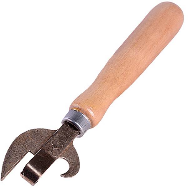 71022 Нож консервный с дер/ручкой нерж/бук с лаковым покрытием 