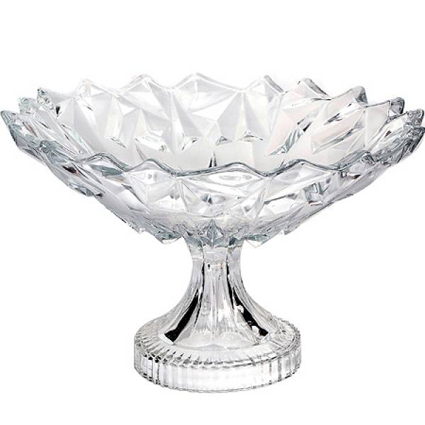 138-1 Фруктовница на ножке, 29 см, стекло 